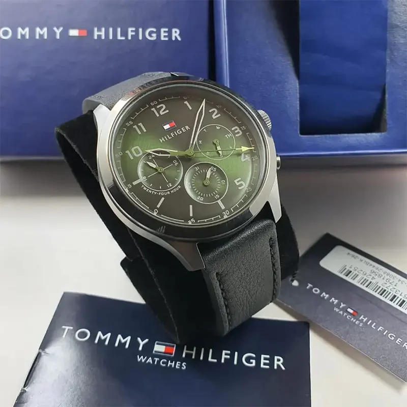 Tommy Hilfiger Asher Green Dial Quartz Men’s Watch- 1791856